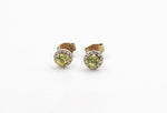 9CT Gold Peridot and Diamond Earrings SYE1892P