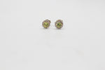 9CT Gold Peridot and Diamond Earrings SYE1892P