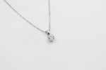 9ct white Gold Lab Grown Diamond Solitaire pendent 1.07ct