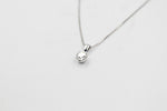 9ct white Gold Lab Grown Diamond Solitaire pendent 1.07ct