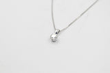9ct white Gold Lab Grown Diamond Solitaire pendent 1.07ct