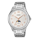 Casio steel strap silver Moon Phase Watch MTP-M110D-7A