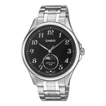 Casio steel strap silver Moon Phase Watch MTP-M110D-1A