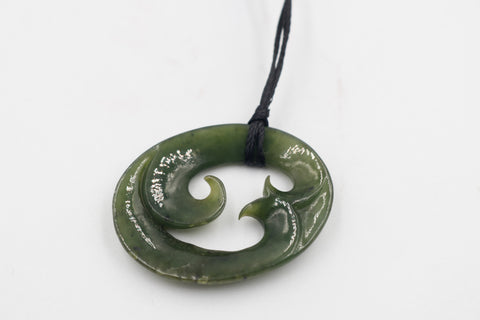 New Zealand Greenstone Koru DIS4