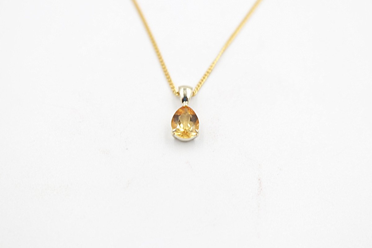 9ct Gold Genuine Citrine pendent SYP3701