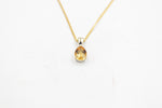 9ct Gold Genuine Citrine pendent SYP3701