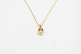 9ct Gold Genuine Citrine pendent SYP3701