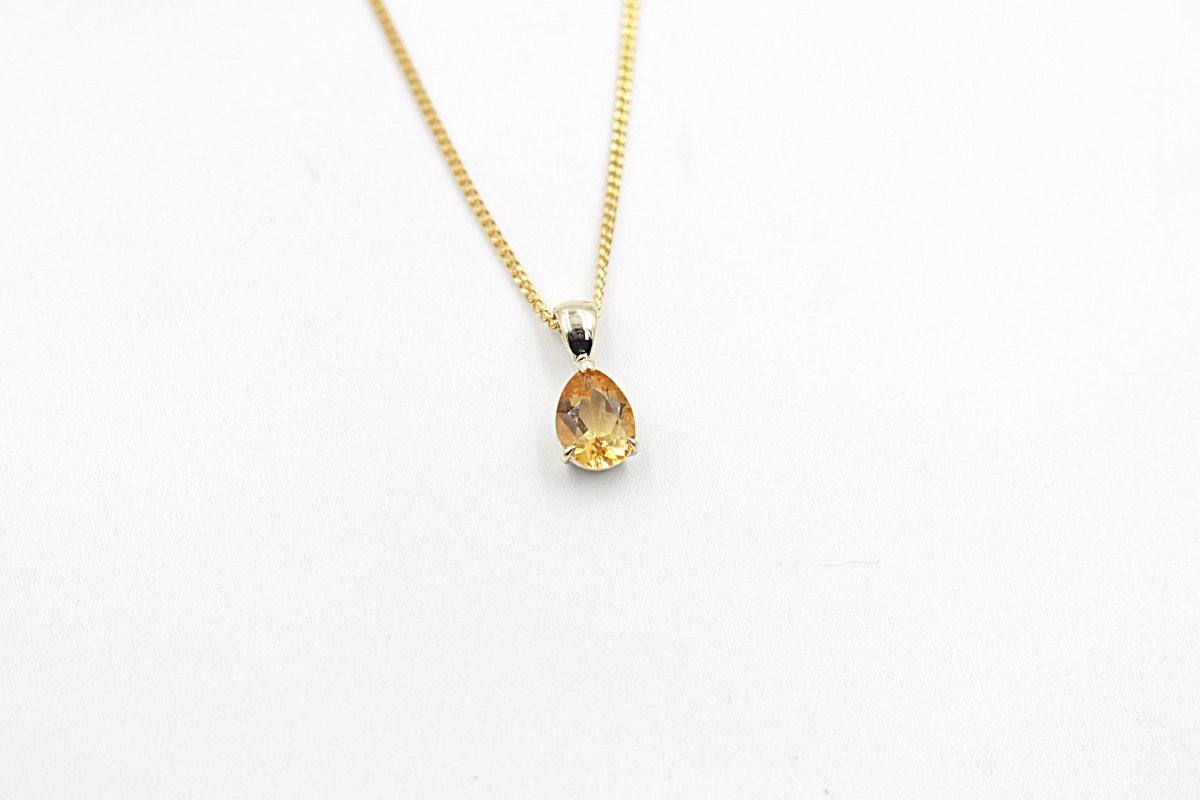 9ct Gold Genuine Citrine pendent SYP3701