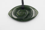 New Zealand Greenstone Oval Koru HPN150