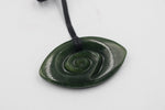New Zealand Greenstone Oval Koru HPN150