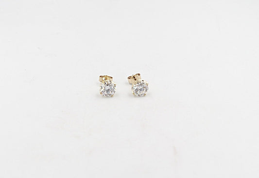 9ct Gold Set Lab Diamond Stud Earrings TDW 2.1ct SYE1901