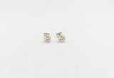 9ct Gold Set Lab Diamond Stud Earrings TDW 2.1ct SYE1901