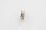 9ct Gold Lab Diamond Dress Ring Nice wide Design 8.6mm