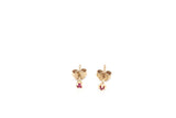 9ct Gold Genuine Ruby Studs 2mm