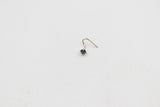 9ct Gold Genuine London Blue Topaz Nose Stud