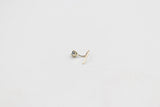 9ct Gold Genuine London Blue Topaz Nose Stud