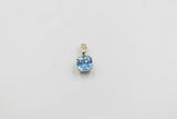 9ct Gold Genuine Blue Topaz Pendent SYP787