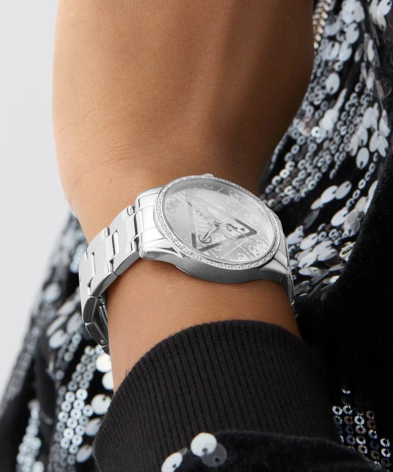 GUESS Roxy Ladies Silver Tone Analog Watch GW0987L1