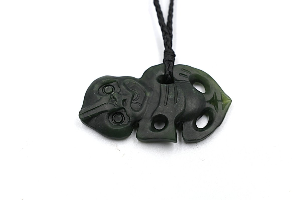 New Zealand Greenstone Hei Tiki 48mm WGNZJKI704048