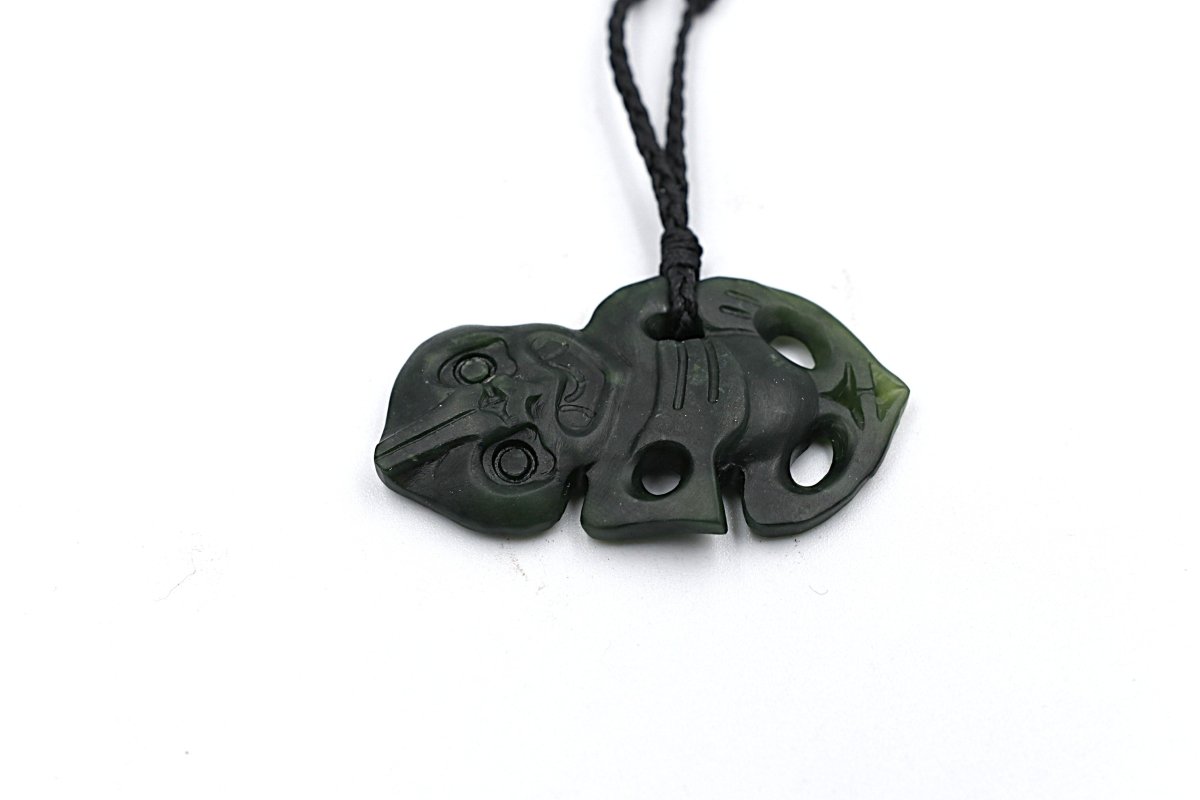 New Zealand Greenstone Hei Tiki 48mm WGNZJKI704048