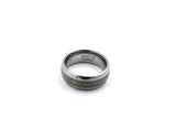 New Greenstone And Tungsten Carbide Ring 8mm