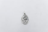 Solid Stg silver Oval Saint Christopher Pendent SD1085
