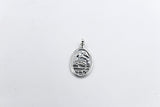 Solid Stg silver Oval Saint Christopher Pendent SD1085