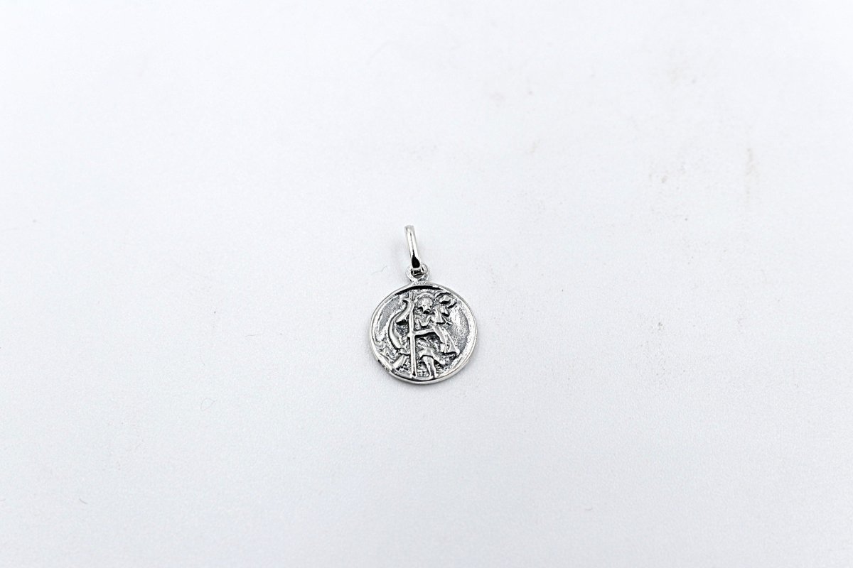 Solid Stg silver Saint Christopher Pendent SD915