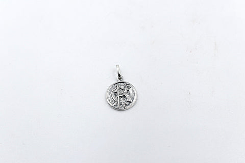 Solid Stg silver Saint Christopher Pendent SD915