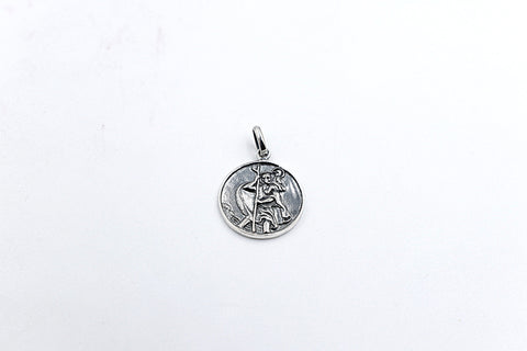 Solid Stg silver Saint Christopher Pendent SD915B