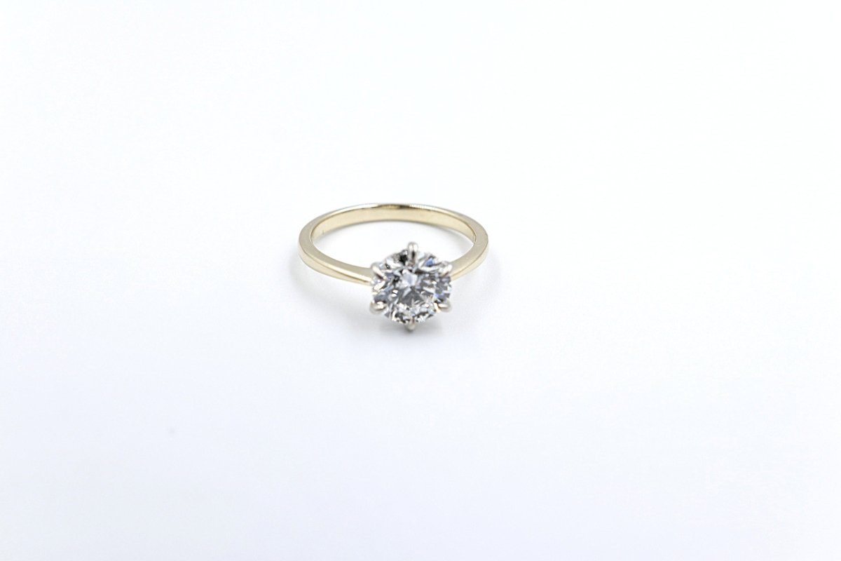 9ct Gold LAb Grown Diamond Solitaire Ring 2ct SYR8175