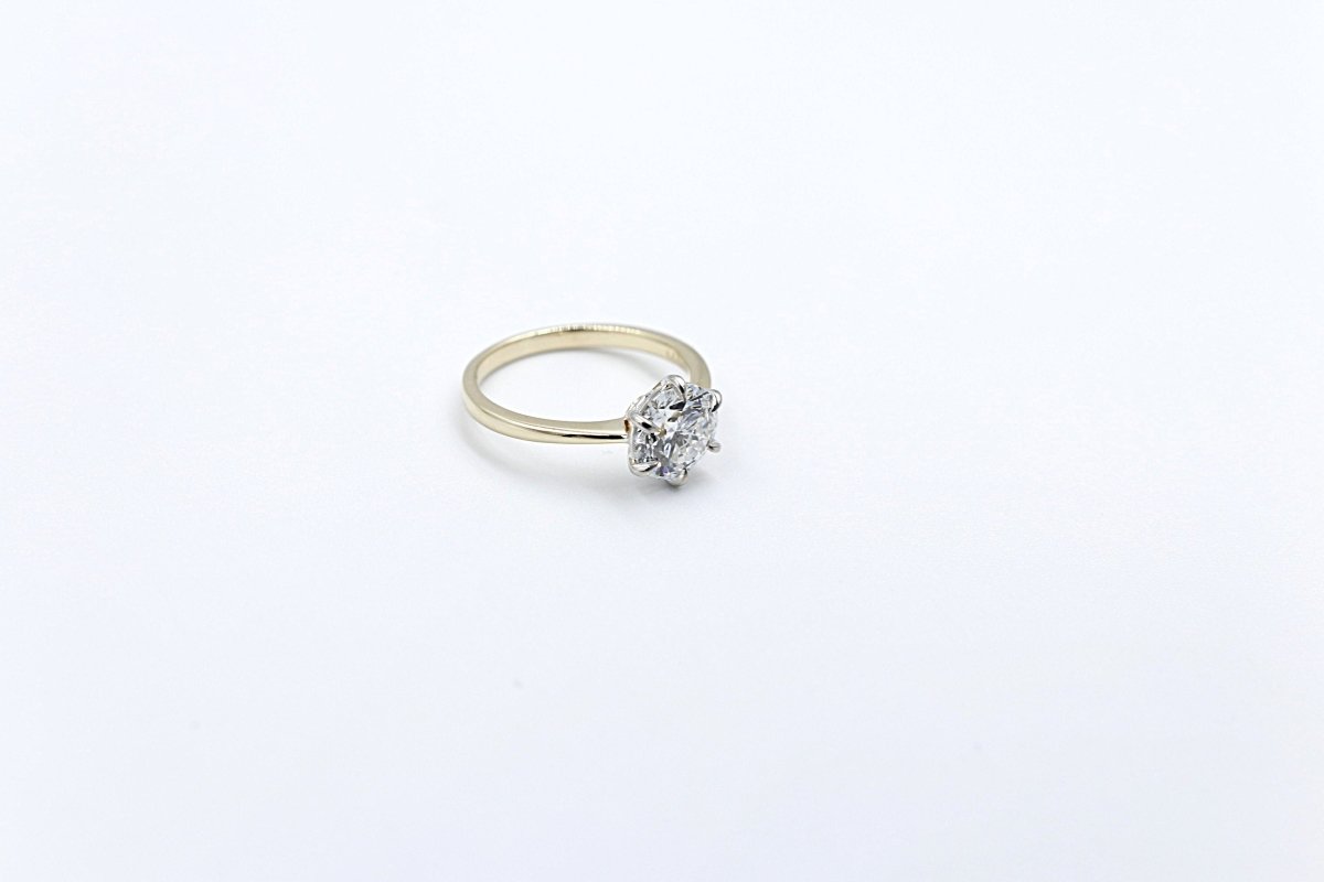 9ct Gold LAb Grown Diamond Solitaire Ring 2ct SYR8175