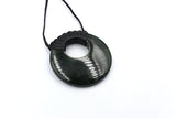 New Zealand Greenstone Wrapped Disc