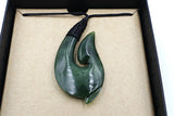 New Zealand Ngai Tahu Greenstone Fish Hook NTP111