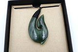 New Zealand Ngai Tahu Greenstone Fish Hook NTP111