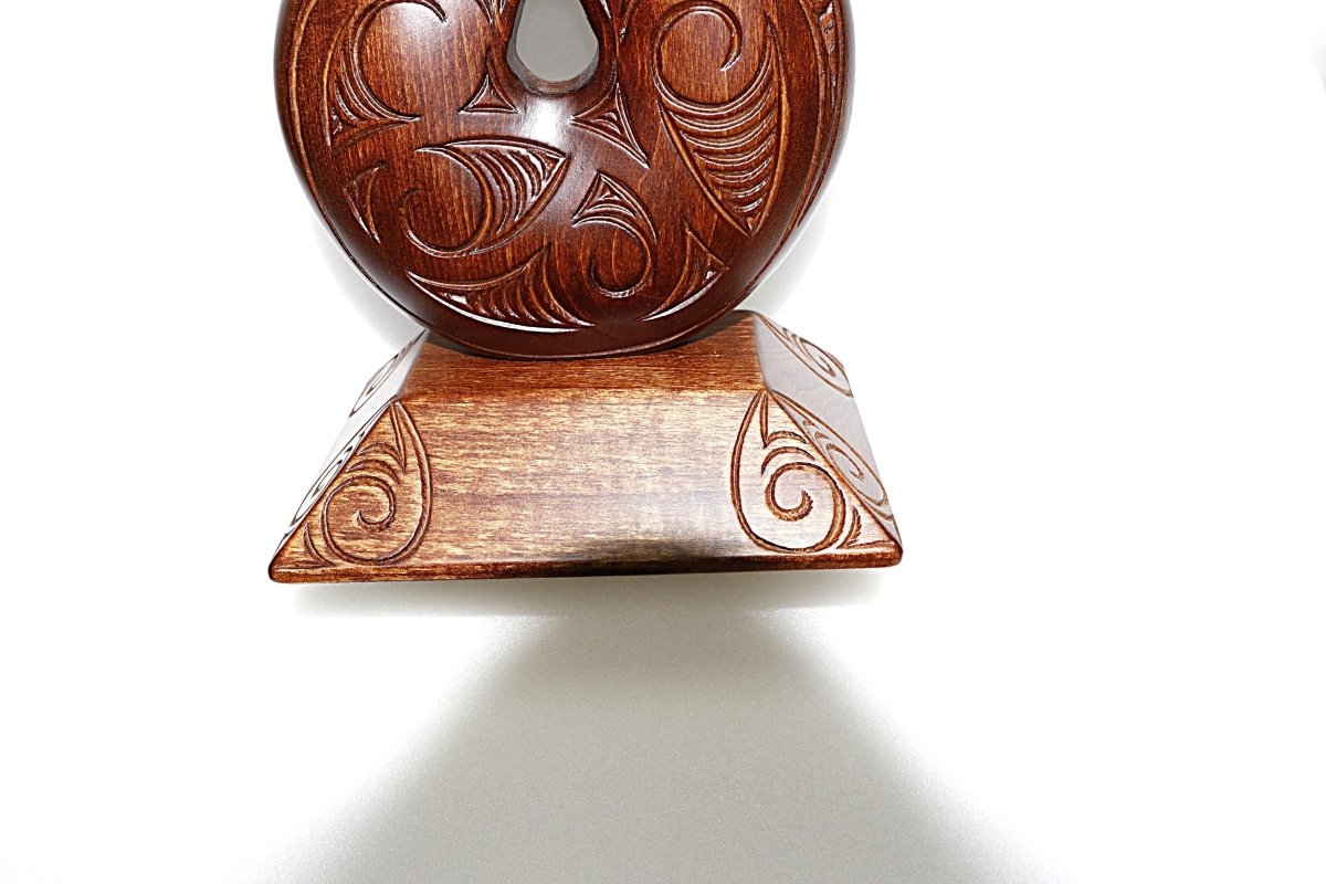Wooden Double Twist On a Base WM854 43cm