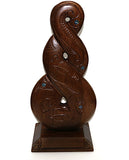 Large Wooden Double Twist On a Base WM855 60cm