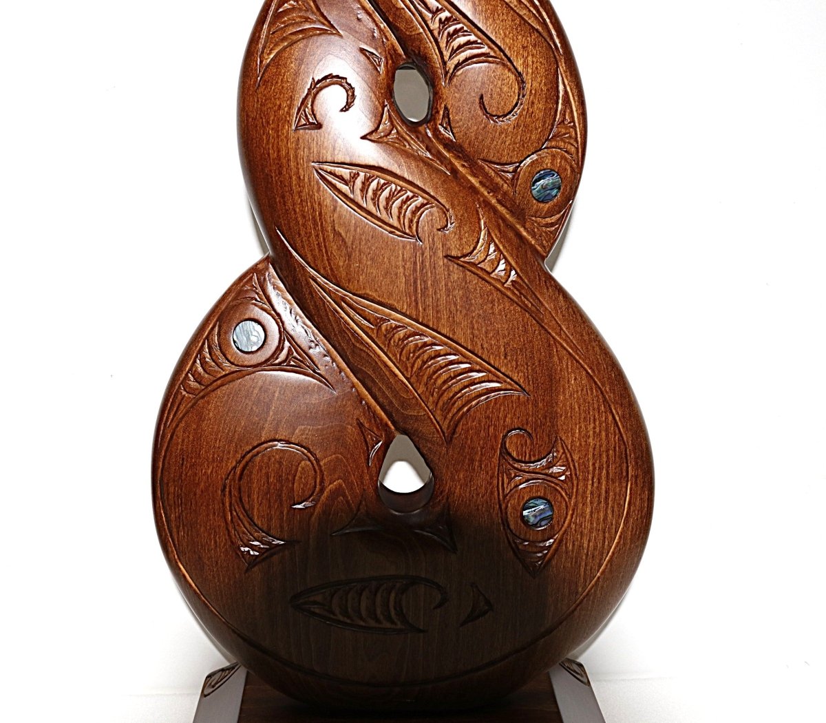 Large Wooden Double Twist On a Base WM855 60cm