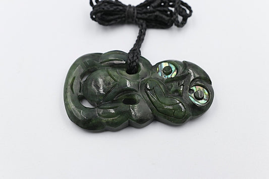 New Zealand Greenstone Hei Tiki 60mm