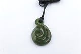 New Zealand Greenstone Twist Koru
