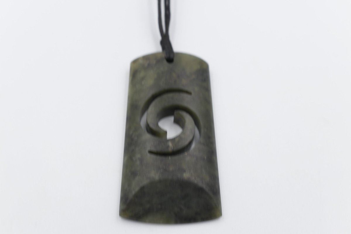 New Zealand Greenstone Matt Carved Toki