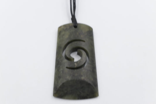 New Zealand Greenstone Matt Carved Toki