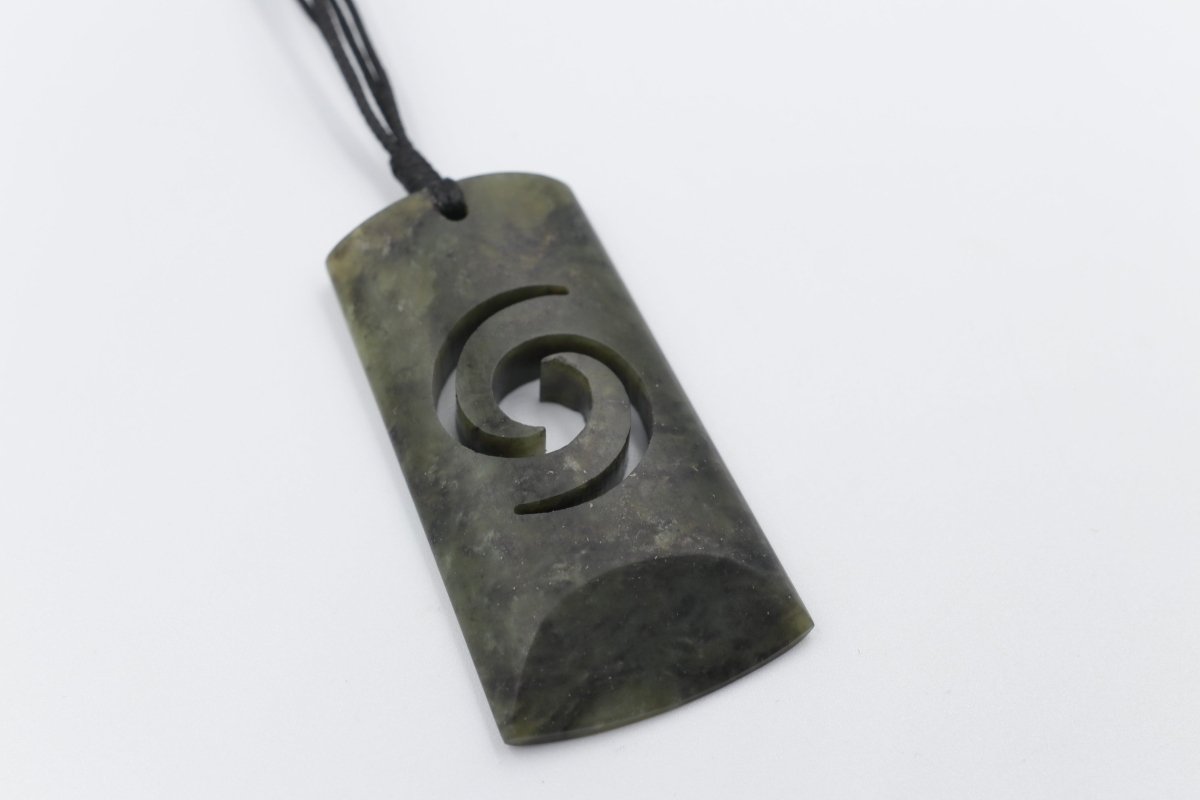 New Zealand Greenstone Matt Carved Toki