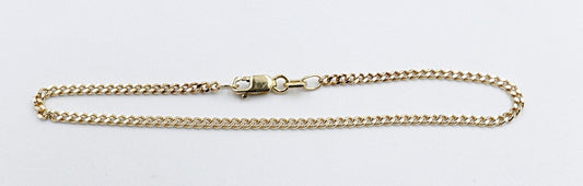 9ct Gold Solid Curb Link Bracelet