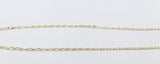 9ct Gold 1:1 figaro Link Anklet 9YFD401.1