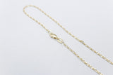 9ct Gold 1:1 figaro Link Anklet 9YFD401.1
