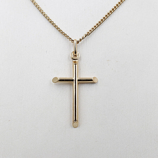 9ct Gold Cross 30mm 5P0102