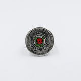 Stg Silver Heavy New Zealand ANZAC coin Ring ALX475AZC