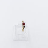 9ct Gold Genuine Ruby and Diamond Ring SJ112
