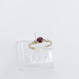 9ct Gold Genuine Ruby and Diamond Ring SJ112